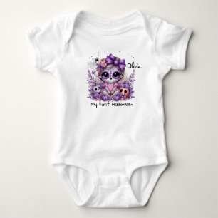 My First Halloween Baby Sugar Skull  Bodysuit