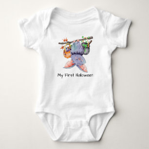 My First Halloween Cute Bat Baby Bodysuit