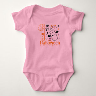 My First Halloween Cute Funny Baby Bodysuit