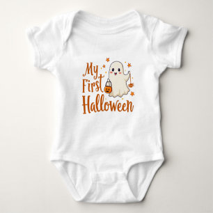 My First Halloween - Cute Ghost Design Kids Baby Bodysuit
