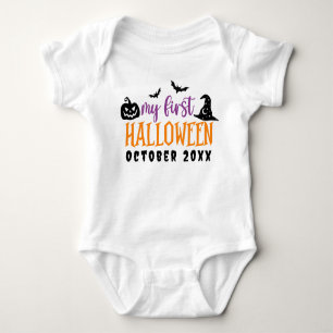 My First Halloween Cute Infant Personalised Baby Bodysuit