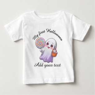 My First Halloween Ghost Baby Tee
