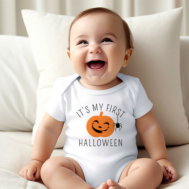 My First Halloween Happy Pumpkin Baby Bodysuit (Creator Uploaded)