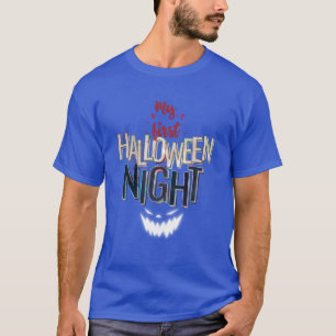 My First Halloween Night Funny Spooky Halloween fa T-Shirt