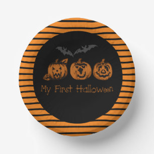My First Halloween  paper bowls Plate