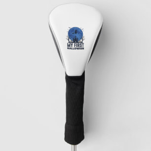 My First Halloween Vintage Engraving Kids Design_1 Golf Head Cover