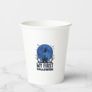 My First Halloween Vintage Engraving Kids Design_1 Paper Cups