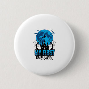 My First Halloween Vintage Haunted Castle Baby Shi 6 Cm Round Badge