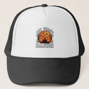 My First Halloween Vintage Toddler Shirt Design_1 Trucker Hat