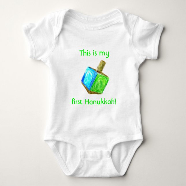 My first Hanukkah Baby Bodysuit (Front)