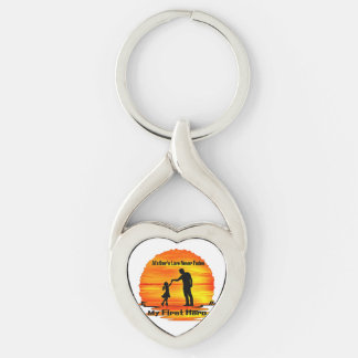 My First Hero Dad Keychain