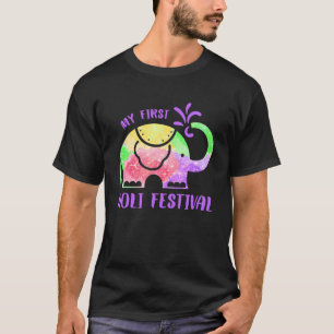 My First Holi Festival Happy Holi Outfit Elephant T-Shirt