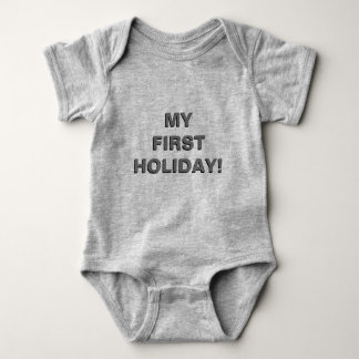 My first holiday baby bodysuit