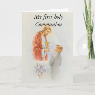 My first holy Communion boy Card