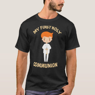 My First Holy Communion Church Cross Boy T-Shirt