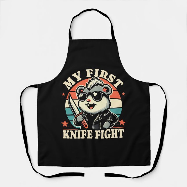 My First Knife Fight - Cool Hamster Apron (Front)