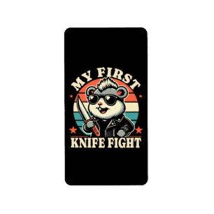 My First Knife Fight - Cool Hamster Label