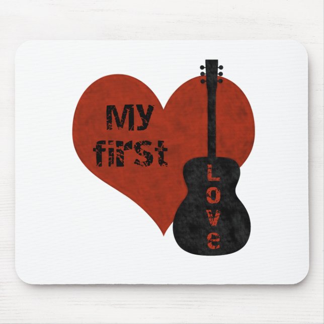 My First Love Guitar Mousepad (Front)