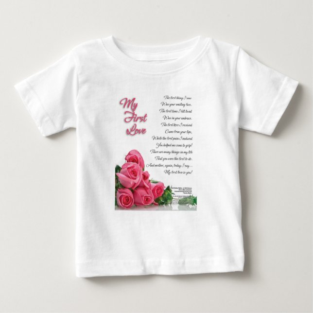 My First Love Poetry Art By Stanley Mathis Baby T-Shirt (Front)