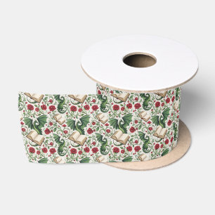 My First Loves - Dragons and Books Satin Ribbon