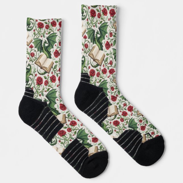 My First Loves - Dragons and Books Socks (Right)