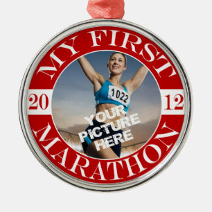 My First Marathon - 2012 Metal Ornament