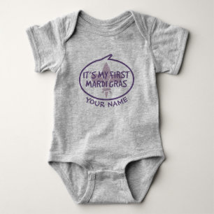 My First Mardi Gras Baby Bodysuit