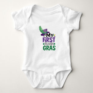 My First Mardi Gras T-Shirt Baby Bodysuit