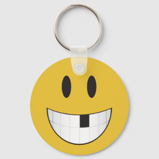 My first missing tooth emoji key ring