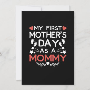 My First Mother's Day As A Mummy Save The Date