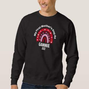 My First Mother's Day As Gammie 2022 Cute Heart Ra Sweatshirt