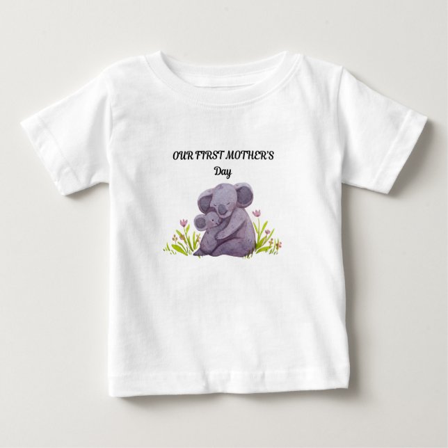 My first mother's day  baby T-Shirt (Front)