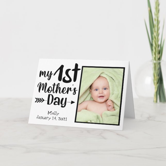 My First Mother's Day Custom Photo card (Front)