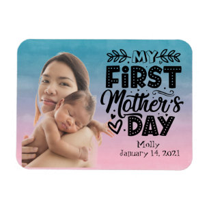 My First Mother's Day Custom Photo  Magnet