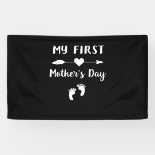 My First Mother's Day Pregnancy Announcement Mum t Banner
