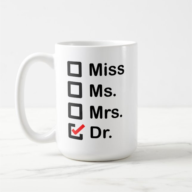 My First Name is Doctor Coffee Mug (Left)