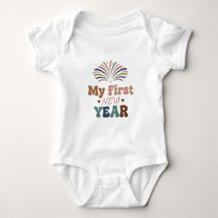 My First New Year 2026 Baby  Cute New Year outfit Baby Bodysuit