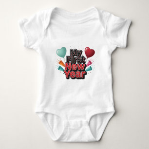 My First New Year 2026 Baby  Cute New Year outfit Baby Bodysuit