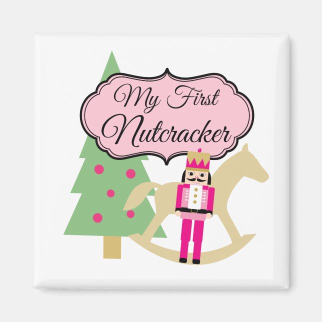 My First Nutcracker Ballet square Magnet (Front)