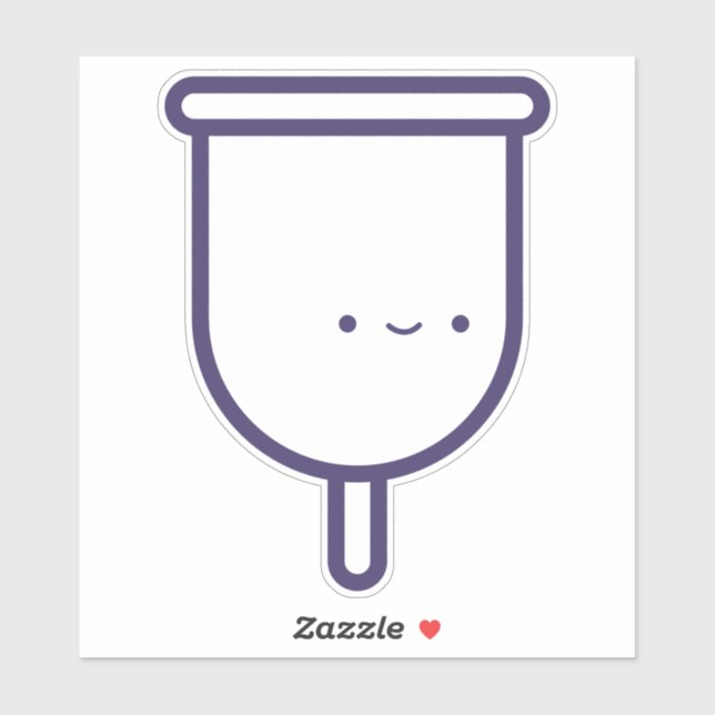 My First Period Cute Girly Menstrual Cup (Sheet)