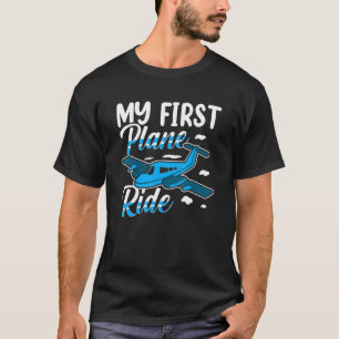 My First Plane Ride Aeroplane 1st Flight Kids Boy T-Shirt