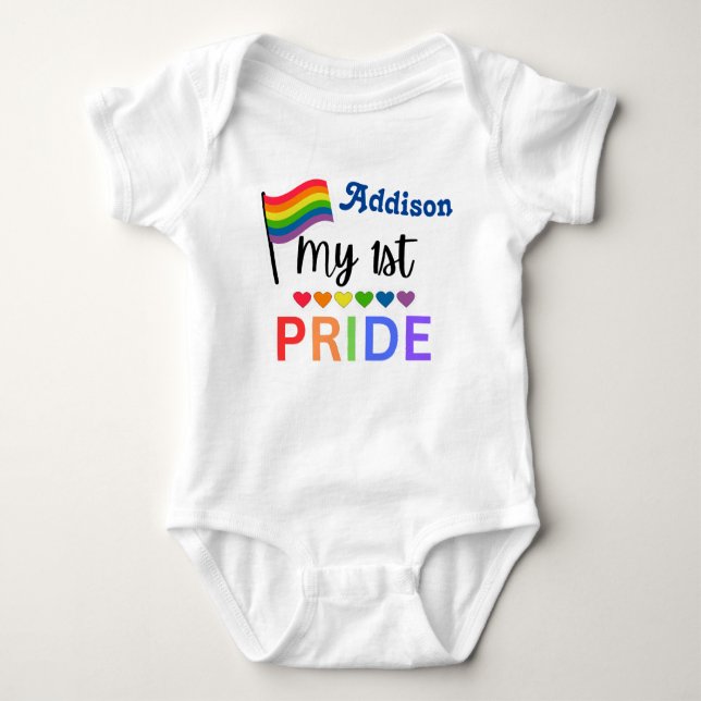 My first Pride for babys Gift ideas Baby Bodysuit (Front)
