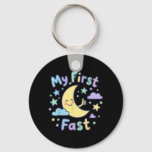 My First Ramadan Fast Cute Moon Shirt Kids Toddler Key Ring