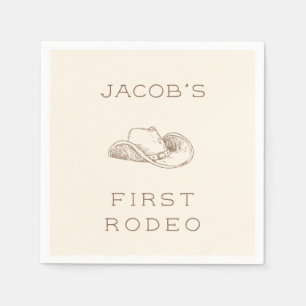 My First Rodeo Customisable Neural Party Napkin