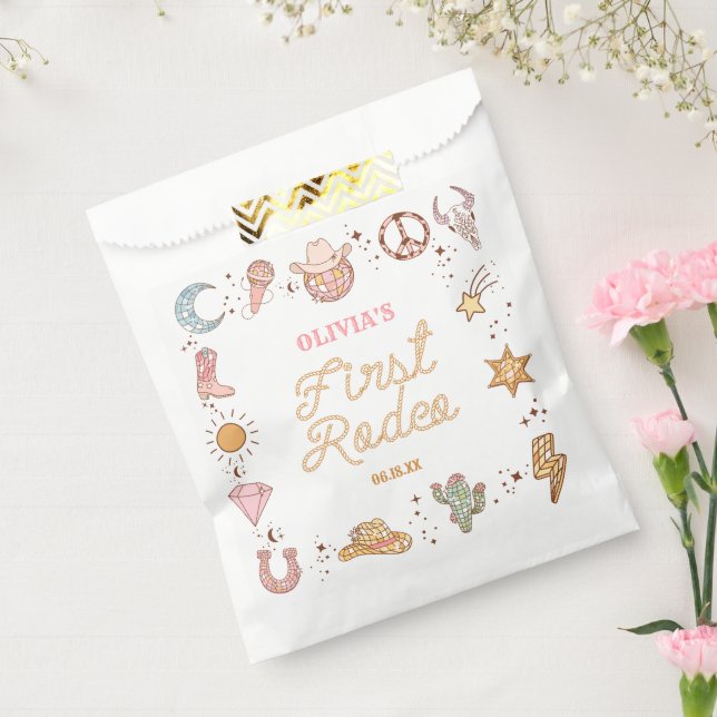 My First Rodeo Disco Cowgirl 1st Birthday Party Favour Bag (Sealed)