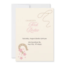 My First Rodeo First Birthday Invitation