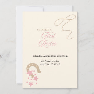 My First Rodeo First Birthday Invitation