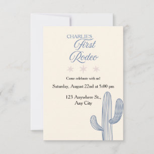 My First Rodeo First Birthday Invitation 🤠