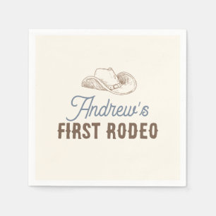 My First Rodeo Personalised Birthday Napkin