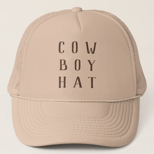 My First Rodeo Western Birthday Cowboy Party Hat (Front)